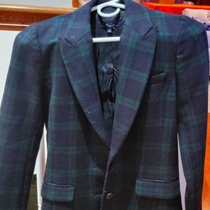 Madewell Plaid Wool Blazer